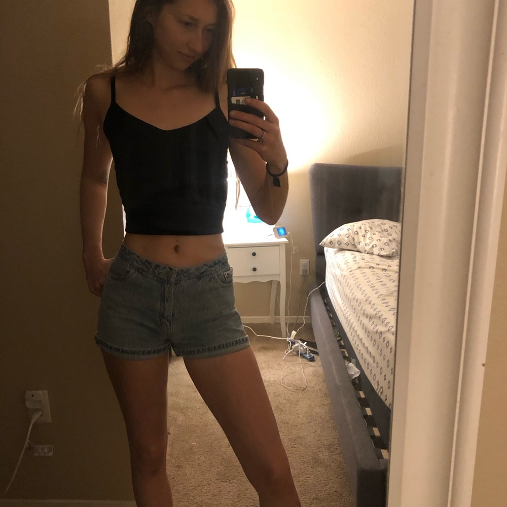 Black crop top